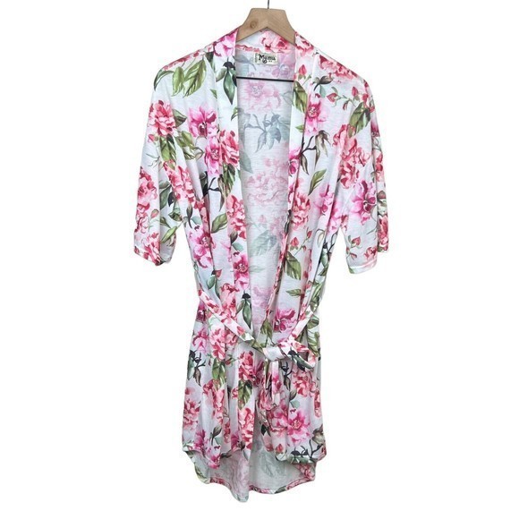 Show Me Your Mumu Womens Floral Robe One Size - Picture 2 of 5